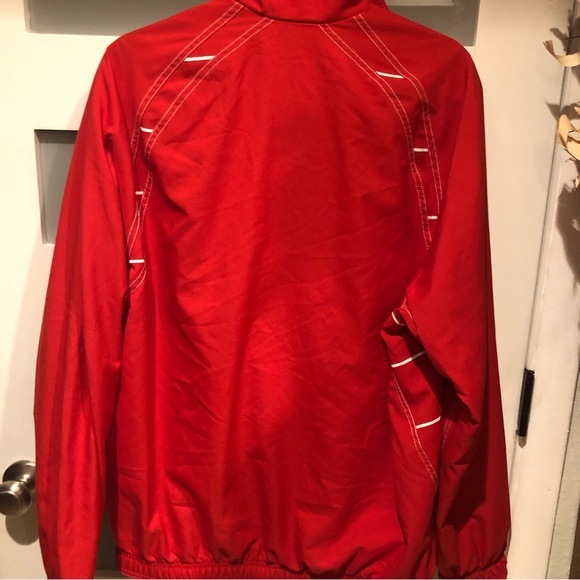 Vintage Y2K Nike Team Polyester Windbreaker Jacket in EUC Red & White - Picture 5 of 11